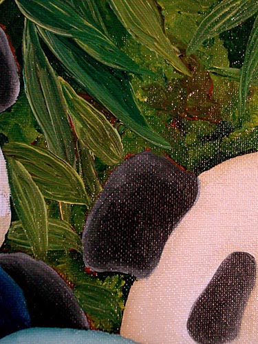 Oil painting, painting process, panda painting, illustration process, children's book illustration, panda illustration, popular illustrator, top illustrator