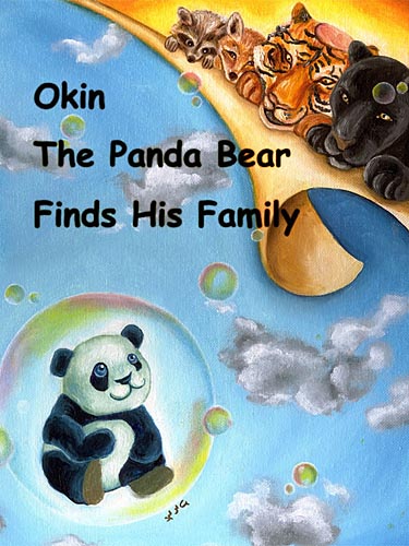 Oil painting, painting process, panda painting, illustration process, children's book illustration, panda illustration, popular illustrator, top illustrator