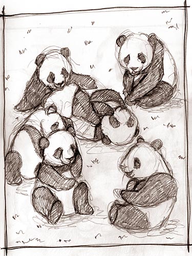 Oil painting, painting process, panda painting, illustration process, children's book illustration, panda illustration, popular illustrator, top illustrator