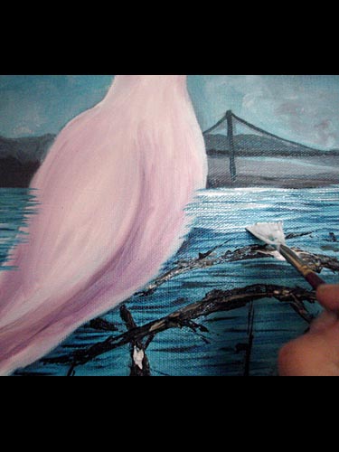 Oil painting, painting process, original oil painting, san francisco, life in san francisco