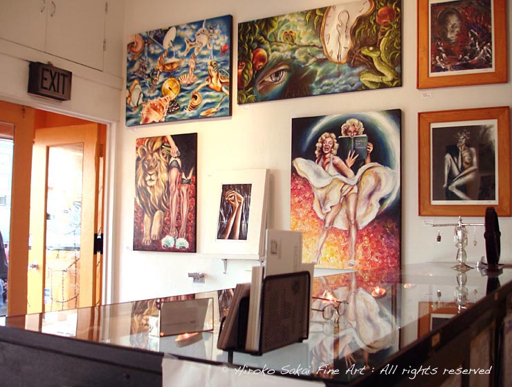 cityart gallery, san francisco, california, hiroko sakai fine art, show, art gallery, art gallery display