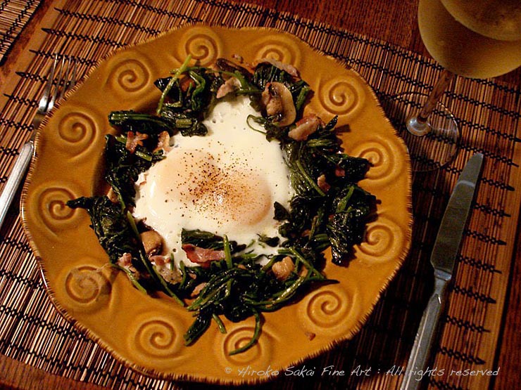 food, spinach, egg, popai egg