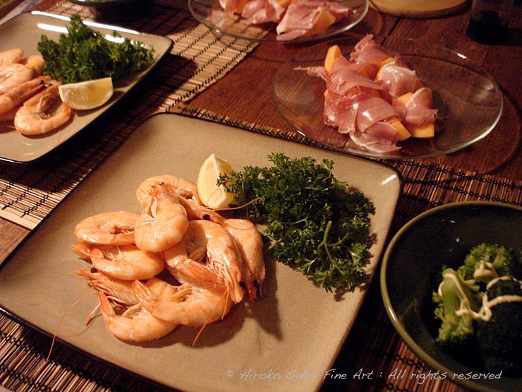 shrimp, boild shrimp, sea food, italian food, 