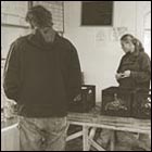 a man buying oyster at the counter, Drakes bay oyster farm