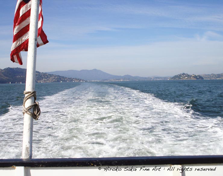 ferry back, ocean