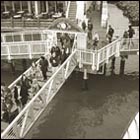 ferry station, tibron, san francisco bay, ferry boarding