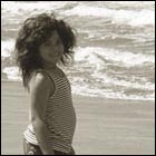 girl at beach, girl playing with waves, beach, summer, sea, memory of summer, cute girl