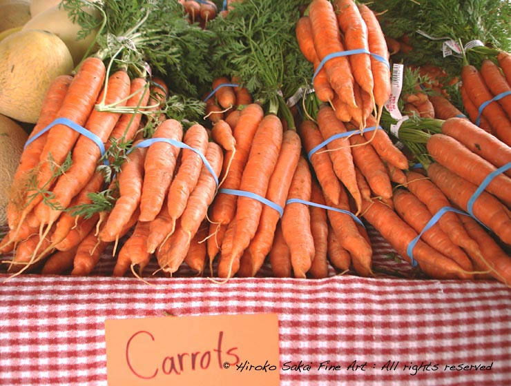 food, farmer's market, vegetable, carrots, bunch of carrots
