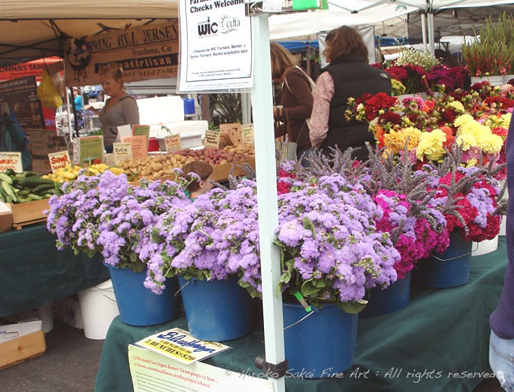 farmer's market, flower, flower stand, weekend